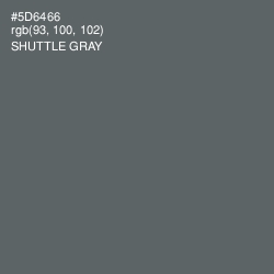 #5D6466 - Shuttle Gray Color Image